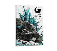 Azizat Godzilla Minus One Moive Poster Wall Art Decor Print Picture Paintings for Living Room Bedroom Decoration 24x36inch(60x90cm) Frame-style
