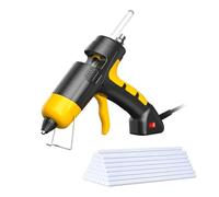 AZK SOLUTIONS 30W HOT MINI Glue Gun with 50PCS 5mm x 100mm Glue Sticks | Corded Electric | | with Anti-SCALDING Nozzle | DIY Tool | for Art & Craft | Quick Home & Office Repair | Yellow