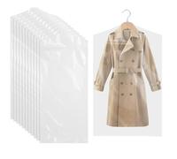 AZKEEGREY 100 Pcs Clear Dry Cleaning Bag 60 x 90 cm Plastic Clothes Covers Protector Bags,Dust-proof Garment Protector Covers for Hanging Dry Cleaners,Coats,Shirt,Jacket,Sweater