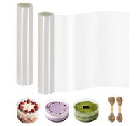 AZKEEGREY 2 Pcs Acetate Cake Collars 30 cm x 10 m Clear Cake Edge Wrap