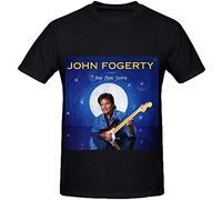 AZKvvKL CGI NR John Fogerty Blue Moon Swamp Hits Mens O Neck Funny T Shirts(Large)