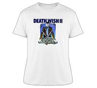 AZKvvKL Charles Bronson Death Wish 2 Movie White Yellow Black Red Mens Women T Shirt 100% Cotton(Small)