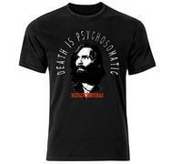 AZKvvKL Charles Manson Charlie Says T Shirt Black Black(Large)