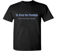AZKvvKL Tu Eres Un Pendejo (You are My Friend) Spanish Translation Funny Gringo T-Shirt Black(X-Large)