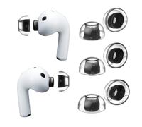 AZLA SednaEarfit Crystal 2 Ear Tips for AirPods Pro 3 - Premium German LSR Silicone Earbud Tips with Secure Fit, Comfort & Noise Isolation (3 Pairs) (M/ML/L)