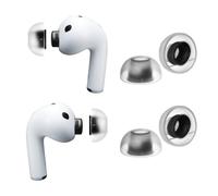 AZLA SednaEarfit MAX Ear Tips for AirPods Pro 3 - Premium One-Piece Medical Silicone Earbud Tips with Soft Fit, Enhanced Comfort & Noise Isolation (2 pairs) (L)