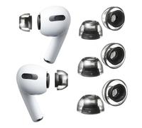 AZLA XELASTEC 2 Ear Tips for AirPods Pro 1st & 2nd Gen - Premium One-Piece AirPod Replacement Tips with Enhanced Fit, Comfort & Noise Isolation - with premium Silicone, 3 pairs (MS/M/ML)