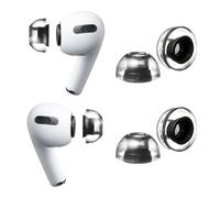 AZLA XELASTEC 2 Ear Tips for AirPods Pro 1st & 2nd Gen - Premium One-Piece AirPod Replacement Tips with Enhanced Fit, Comfort & Noise Isolation - with premium Silicone, 2 pairs (L)