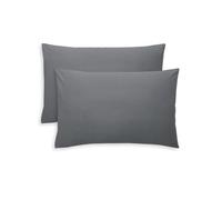 AZLAAN by PYRHAN LTD Grey Pillowcases 2 Pack 4 Packets Soft Pillow Cases Housewife Pillow Covers pillow cases 4 pack Envelope Closure 50x75 cm 19X29 inch housewife pillowcases (4-Prime-GreySTD)