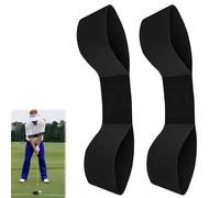 Azlanway Golf Swing Training Aid Band, 2PCS Golf Connection Band, Elastic Posture Corrector Strap Improve Swing Mechanics, Muscle Memory for Beginners Men & Women