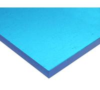 AZM 1/8" (3mm) Transparent Ocean Blue 12" x 12" Acrylic Plexiglass Sheet Cast 0.118" Thick #2069 Blue