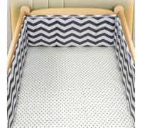 AZMAHT Cot Liner Airwrap Cot Bumper Breathable Crib Bed Liner Bumper Adjustable Baby Cot Bumper Set Protect All Round Crib Rail Cover Padded Side Protectors,W5,250 * 30CM