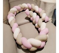 AZMAHT Decor Knot Pillow Toddler Bed Guard Rail Braided Pillows Knotted Soft Anti-Fall Safety Bumper Knot Mat Cuddle Cushion Nursing,R5,400CM