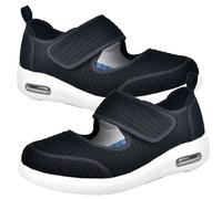 AZMAHT Diabetic Shoes for Women, Comfort Feet Sandals Comfy Orthopedic Footwear Womens Sneakers Slip On Hands-Free Outdoor Hiking Breathable,Black,39 EU