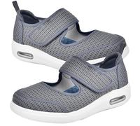 AZMAHT Diabetic Shoes for Women, Comfort Feet Sandals Comfy Orthopedic Footwear Womens Sneakers Slip On Hands-Free Outdoor Hiking Breathable,Grey,36 EU