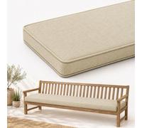 AZMAHT Linen Bench Cushion Indoor - Comfort Seat Pad for Dining Bench Window