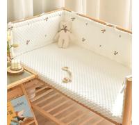 AZMAHT Safety Bed Guard Washable Cotton-Filled Edge Pads Easy to Install Bed Rail for Toddlers Kids Soft Polyester Fiber Cotton-Filled Edge Pads,A11,120X28cm