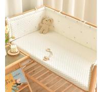 AZMAHT Safety Bed Guard Washable Cotton-Filled Edge Pads Easy to Install Bed Rail for Toddlers Kids Soft Polyester Fiber Cotton-Filled Edge Pads,A3,120X28cm