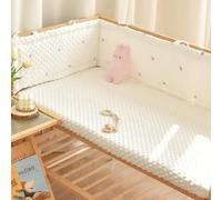 AZMAHT Safety Bed Guard Washable Cotton-Filled Edge Pads Easy to Install Bed Rail for Toddlers Kids Soft Polyester Fiber Cotton-Filled Edge Pads,A8,120X28cm