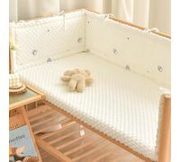 AZMAHT Soft and Breathable Padded Protection Easy to Install,Protection Systems Bed Rail for Toddlers Kids Cushion Side Protectors Surrounds,A4,120X28cm