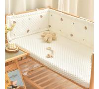 AZMAHT Soft and Breathable Padded Protection Easy to Install,Protection Systems Bed Rail for Toddlers Kids Cushion Side Protectors Surrounds,A12,120X28cm