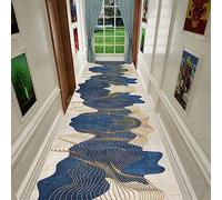 AZMANI Carpet, Carpet Runner 100cm 1.5m 2m 250cm 300cm 4m 5m 6m Extra Long Carpets, Non Slip Washable Long Carpet Runner Kitchen Hall Stairs Narrow Runner Rug with Non Slip Backing,0.8m x 3.5m