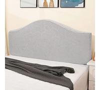 AZMANI Stretch Headboards Cover Slipcover Backrest Cover Nordic Style All-inclusive Headboards For Beds Cover Protective Wood Leather Bed Dust Cover Curved (Color : 13, Size : 130cm-150cm)