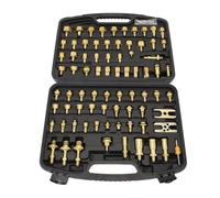 AZMUDE Professional 77-Piece Automotive Air Conditioning Leak Detection Kit, Precision Brass Tools for Car AC Repair & Maintenance, Portable All-in-One Tester Set in Storage Case