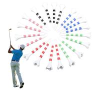 Aznever Course Golf Tee,Outdoor Indoor Golf Tees | Training 20 Pieces Striped Ball Holder for Professional Player Beginner Women Father Dad Sports Husband Men