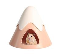 Aznever for Hamsters | Snowy Mountain Shape Hamster House Chinchilla,Adorable Small Animal Cave for Hamster, Gerbil, Mice, Tortoise