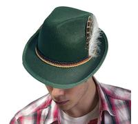 Aznever German Alpine Hat, Soft Adults Bavarian Hats, Fashionable Alpine Hat for Cosplay, Holiday, Carnival