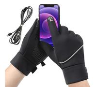 Aznever Heated Gloves for Women | USB Heating Thermal Mittens for Cold Weather | Touchscreen Thermal Windproof Waterproof Warm Men Women Gloves for Outdoor Winter Skiing Running Cycling