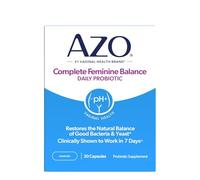 AZO Complete Feminine Balance Daily Probiotics for Women | 30 Count | Clinically Proven to Help Protect Vaginal Health | Clinically Shown to Work in 7 Days*
