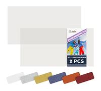 Azobur 2-Pack Nylon Repair Patches Self Adhesive Vinyl Outdoor Camping Gear Repair Kit,Transparent Waterproof Fabric Repair Patches for Down Jacket, Tent, Sleeping Bag （10X20cm）