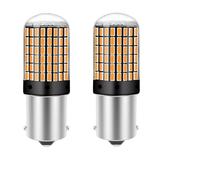 Azoisuwr 2 PCS PY21W Indicator Bulbs, 1156 BAU15S LED Indicator Bulb, Bright Front Rear Turn Signal Lights, Universal for Most Vehicles, Yellow