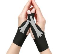 Azoisuwr 2 PCS Thumb Support Brace Layer, Breathable & Adjustable Thumbs Compression Sleeve Protector for Women Men Protector Sports, Black