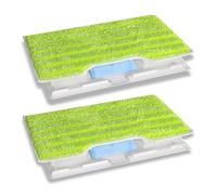 Azoisuwr 2 Refills Compatible with Shark Vacmop Reusable Pads with 2 Dirt Chambers, Durable Mop Pads Compatible with VM200UK / VM200UKPL / VM200UKGN Model
