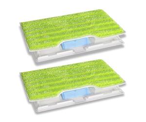 Azoisuwr 2 Refills Compatible with Shark Vacmop Reusable Pads with 2 Dirt Chambers, Durable Mop Pads Compatible with VM200UK / VM200UKPL / VM200UKGN Model