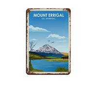 AZOLID Metal Signs Retro Mount Errigal Travel Tin Signs Indoor & Outdoor Home Bar Coffee Kitchen Wall Decor 30x43CM