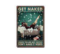 AZOLID Metal Tin Sign Gorilla Get Naked Unless You are Just Visiting Dont Make It Weird Wall Decor Kitchen Garage Dining Room Home Decor Hotel Decor Gift 30X43CM