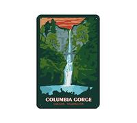 AZOLID Vintage Signs Metal Signs Columbia Gorge Metal Travel Tin Signs Wall Decor for Cafe Bar Pub Home 14x20CM