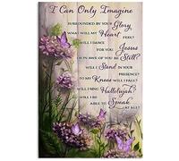 AZOLID Vintage Signs Metal Signs I Can Only Imagine Tin Signs Vintage Funny Home Kitchen Bar Club Cave Rustic Wall Art Decor 30X43 CM