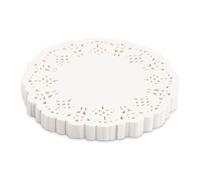 Azonelife 200 Pieces Paper Doilies, 5.5 inch Doilies Lace Paper White Lace Paper Doilies Round Doily Pads Disposable Greaseproof Doilies, for Buffet Cake Fried Food Party Wedding Tableware Decoration