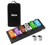 AZOR Mini Guitar Pedal Board | Aluminum Alloy, Super Lightweight (0.58lb) | Portable Effect Pedalboard with Carry Bag | Compact Size 14.5"x5.7"