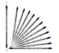 Azor Pin Point Double Ended Black and Blue Fine Pens 1.0mm- 12 Pack -Dual Tip Pens, Dual Color, Twin Ballpoint Pens - Home, School, Office, Business