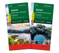 Azores Hiking, Cycling and Leisure Map : Central Group - Western Group