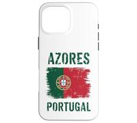 Azores Islands Portuguese Flag I Love Portugal Souvenir Case for iPhone 16 Pro Max