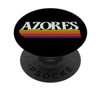 Azores Portugal Retro Graphic PopSockets Adhesive PopGrip
