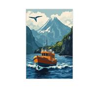 Azores Portugal Whale Watching Canvas Poster Bedroom Decor Landscape Office Room Decor Gift 24" L X 36" W
