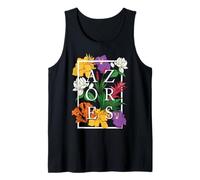 Azores Sao Miguel Faial Wildflower Pride Floral Tank Top